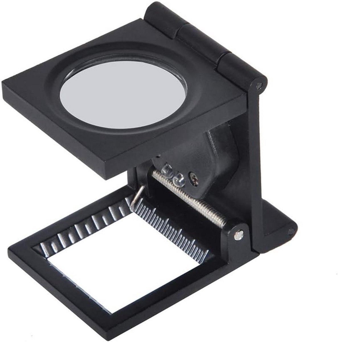 10x Handstand Vouwmagnifier met LED-verlichting voor Sieraden en Horloges - Drievoudige Loupe met Glazen Lens