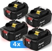 Vervanging voor accu 18V 5.0Ah BL1850B BL1860B BL1860 BL1840 BL1840B BL1845 BL1835 BL1820 BL1830 BL1815 LXT-400 met led-accu elektrisch gereedschap