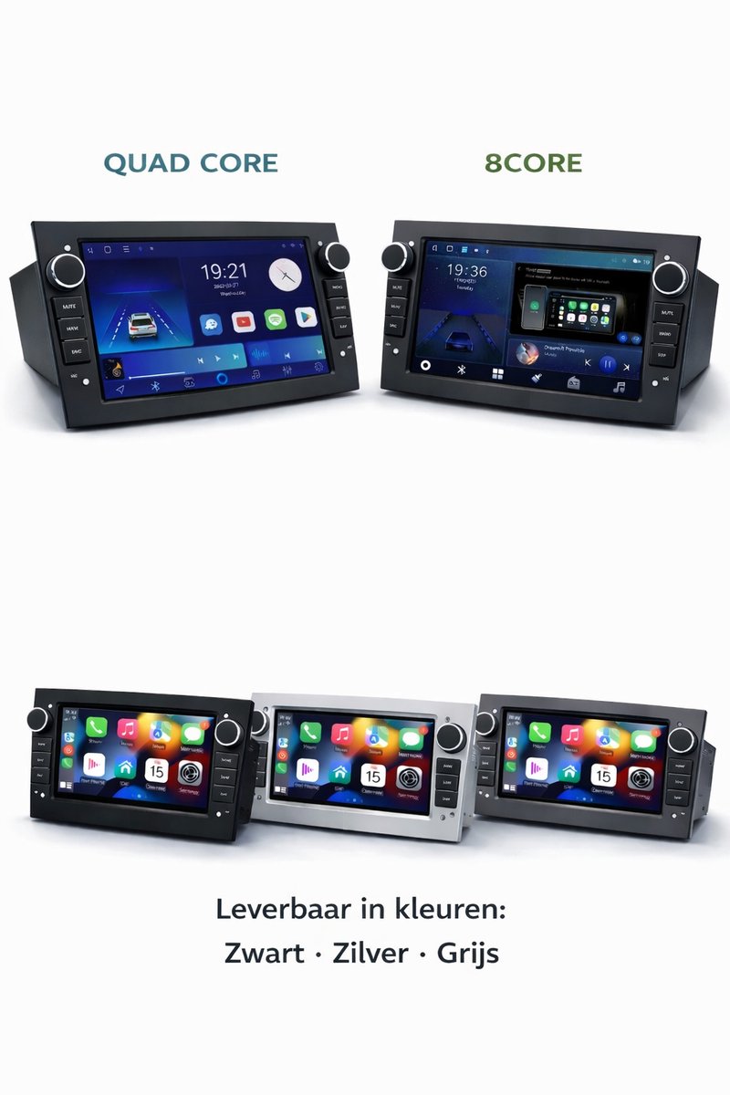 ADIVOX 7 inch geschikt voor Opel Corsa/Astra/Vectra/Zafira/Combo Android 15 CarPlay/Auto/Wifi/GPS/RDS/DSP/DAB+