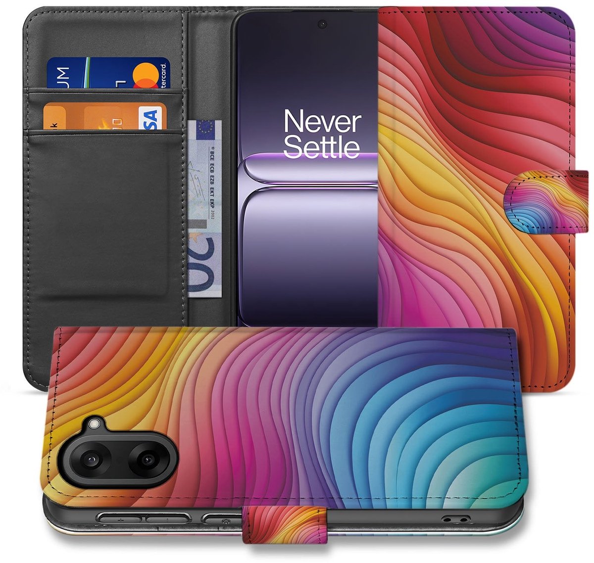Regenboog Hoesje Voor OnePlus Nord CE 5 Book Case