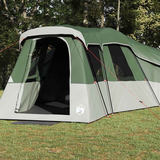 vidaXL - Tent - Groen - 6-persoons - Polyester van Vidaxl — afbeelding 2