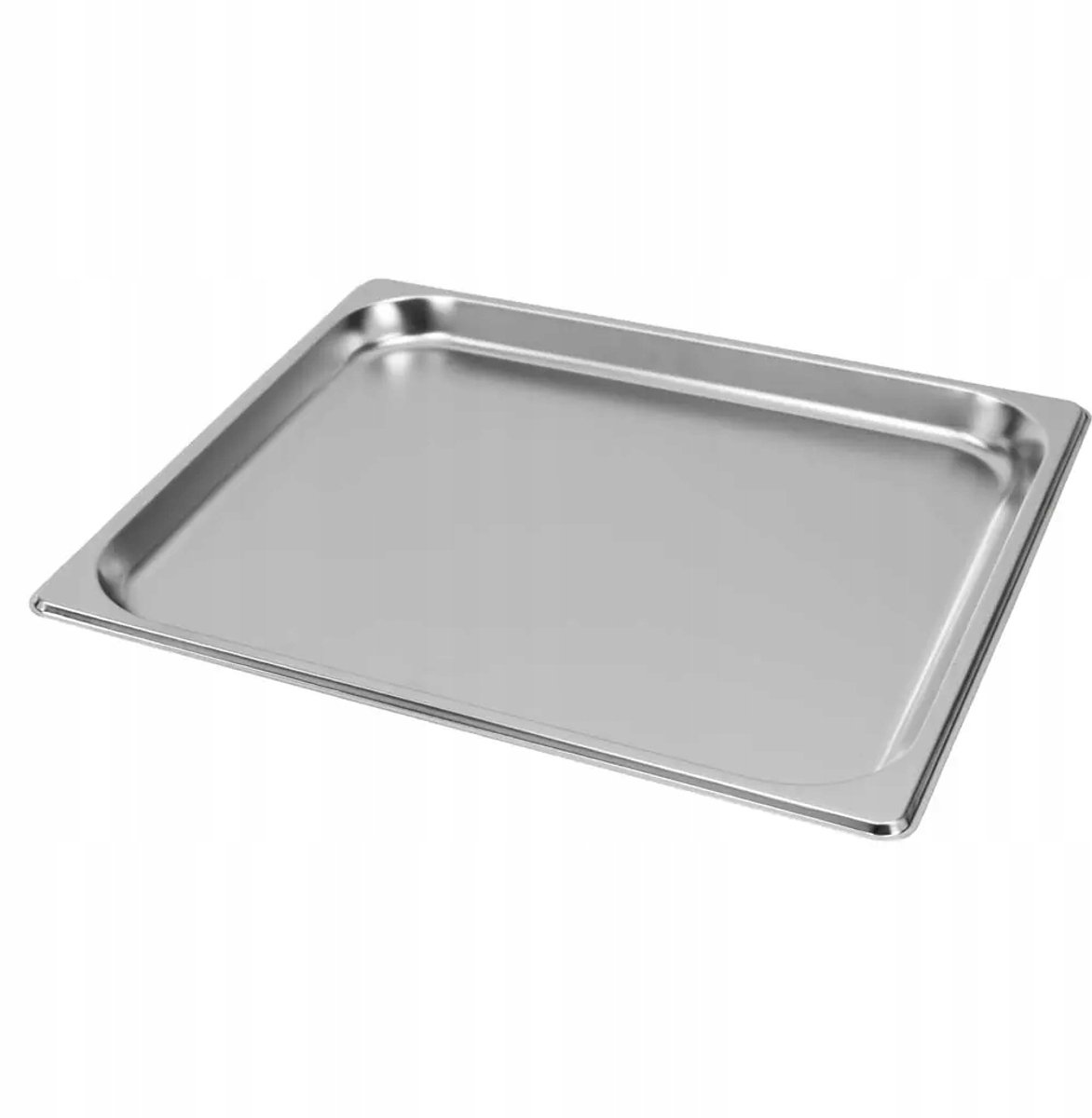 Mega-M Professionele GN 2/3 Bak - 35,4x32,5 cm - Diepte 20 mm - RVS - Gastronorm Tray - Roestvrij Staal - Ondiepe Uitvoering - Ideaal voor Presentatie en Oven