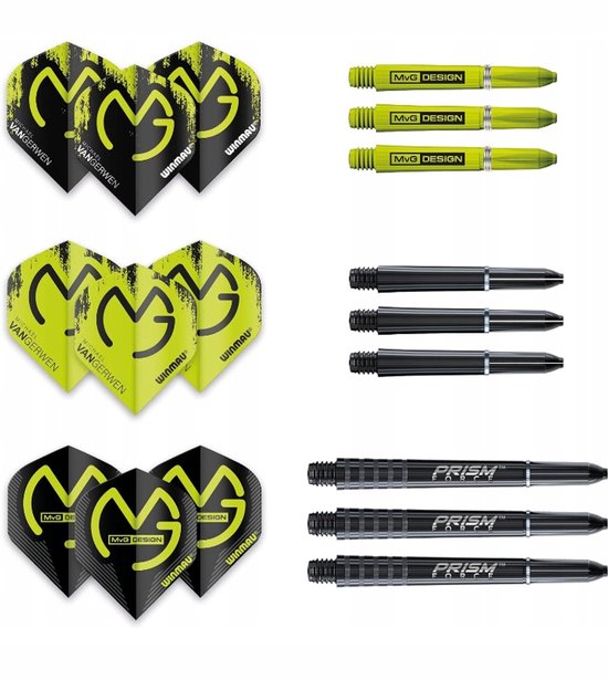 Winmau MvG Acclaim Dartpijlen - 25g - 90% Wolfram van Merkloos — afbeelding 2