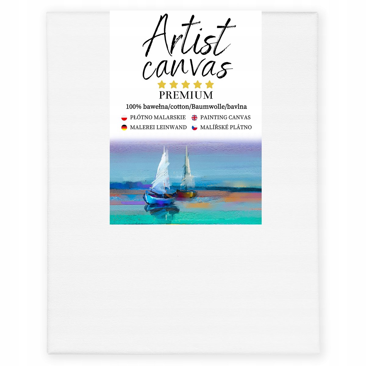 Wit Schilderdoek Katoen 60x70 cm - Professioneel Canvas
