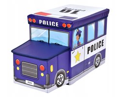 Opbergkist Auto Blauw - Speelgoedkist & Zitting