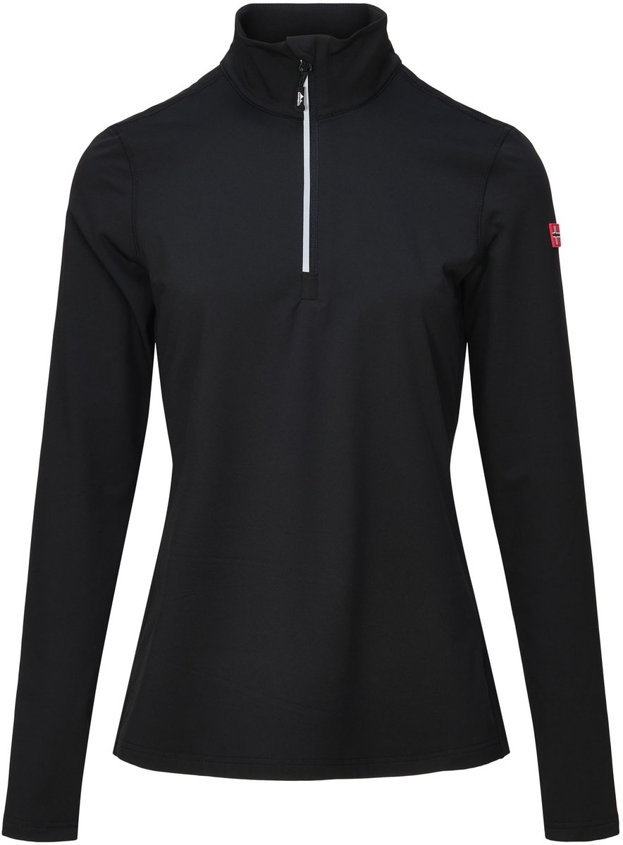 Nordberg dames ski pully Skien – korte rits skipully Zwart
