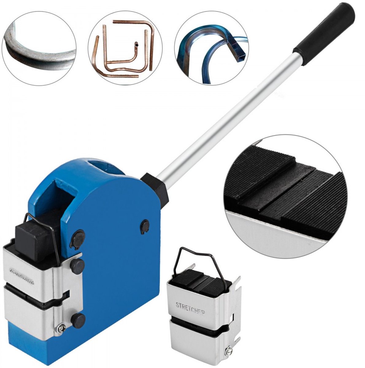 Hoekbuigmachine - Handmatige plaatbuigmachine - Capaciteit Aluminium 1,5 mm (16 gauge) en Staal 1,2 mm (18-20 gauge) - Afmeting 65 x 160 x 140 mm