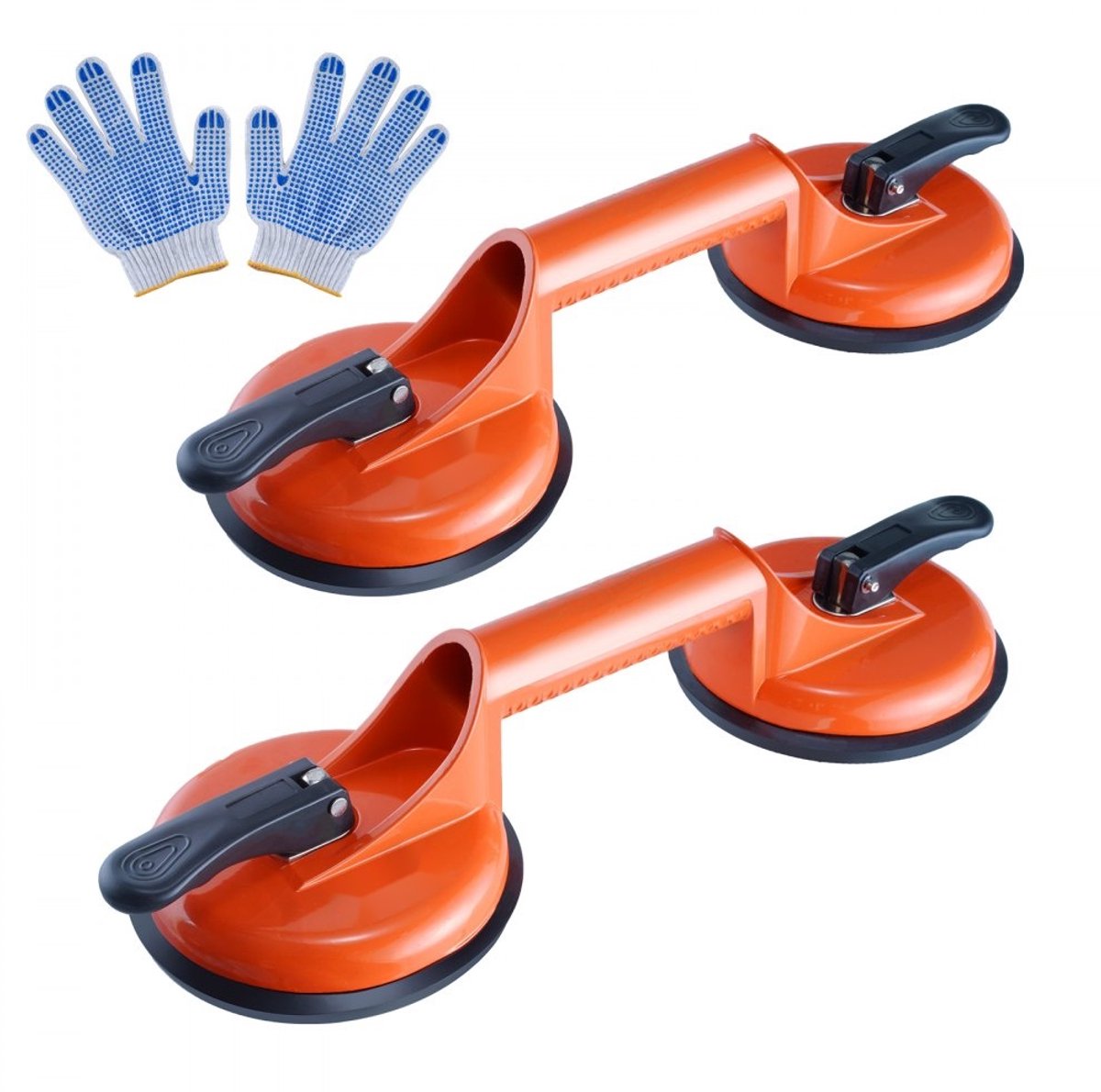 Glaszuiger - Vacuümzuigheffer - Diameter 119 mm - Draagvermogen 85–150 kg - NBR Zuignap - Temperatuur -20–60°C - Ergonomische Aluminium Handgreep - Voor Glas En Plaat