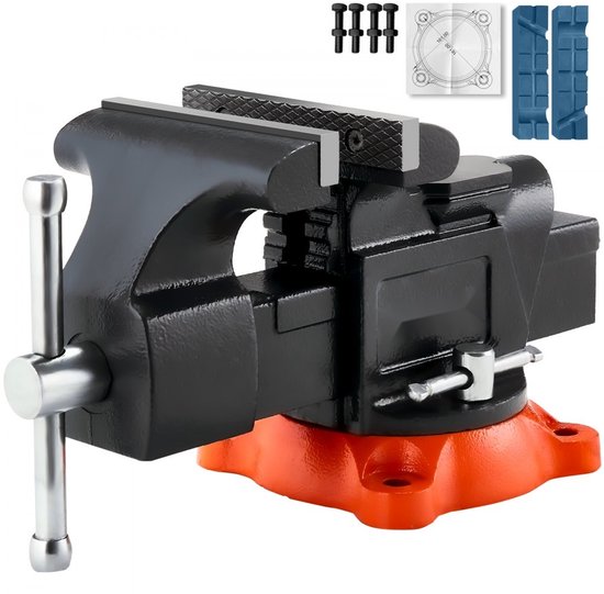 Werkbank bankschroef 125 mm draaibaar - TOPGEAR