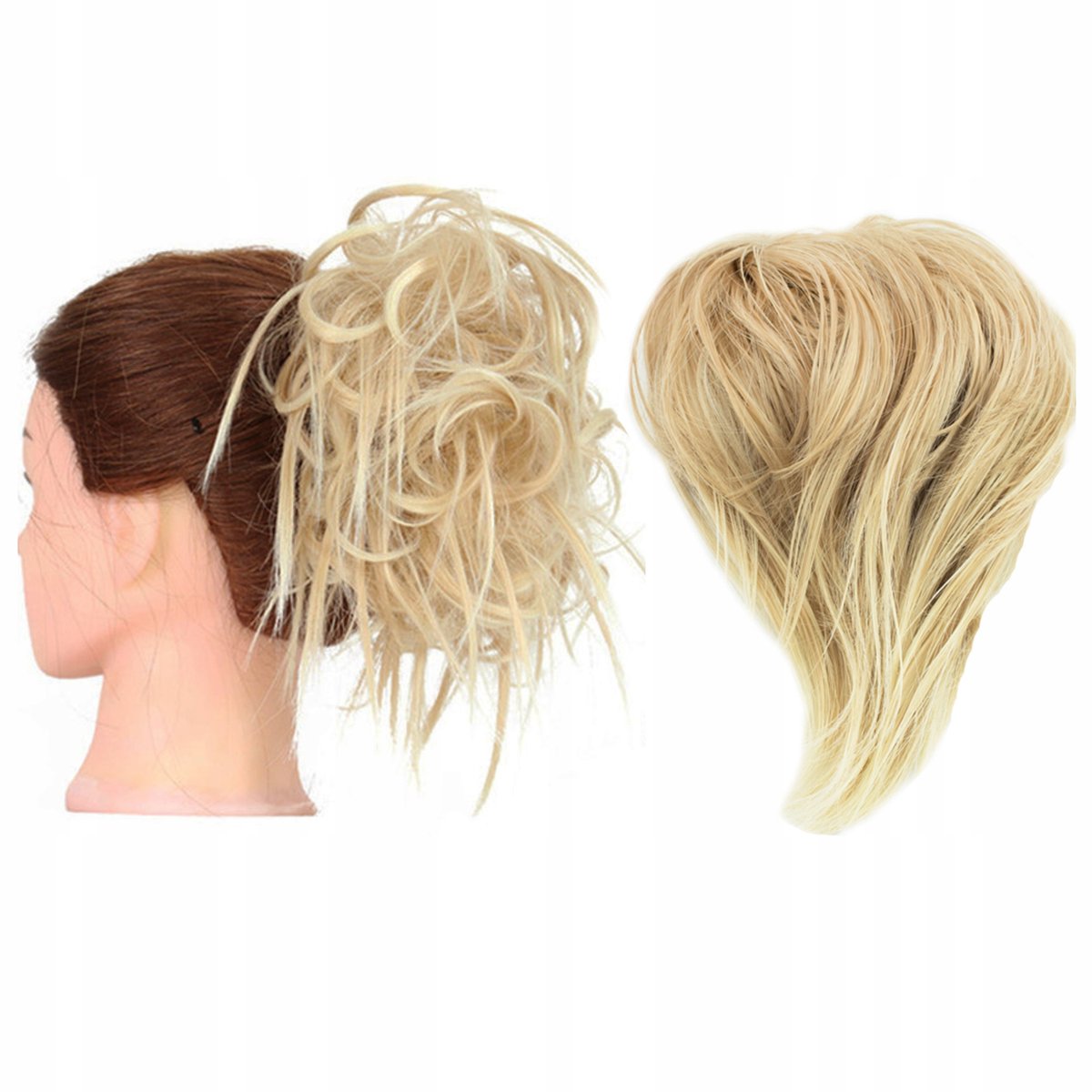 Synthetische Blond Kok op Elastiek - Dichte Haarstukken voor Extra Volume