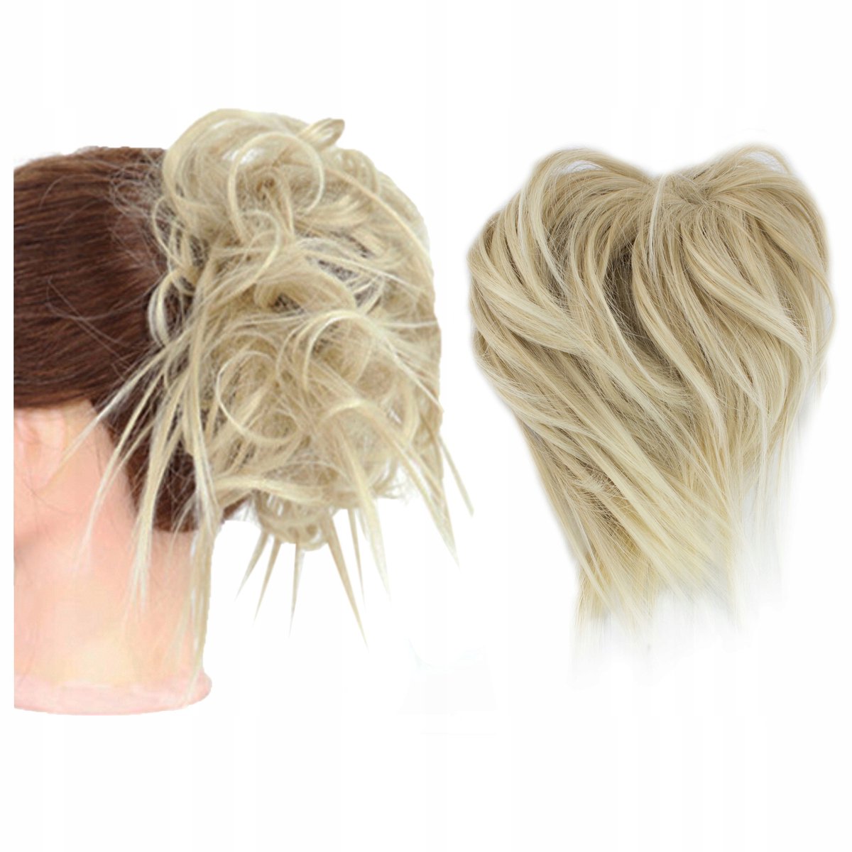 Synthetische Blond Blond Haarstuk met Elastiek voor Dichte Vlechten