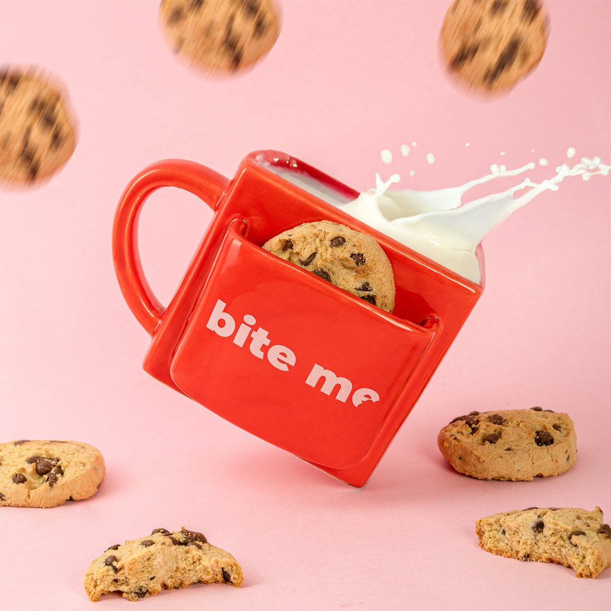 Fisura Mok met koekvakje - Bite Me (rood)