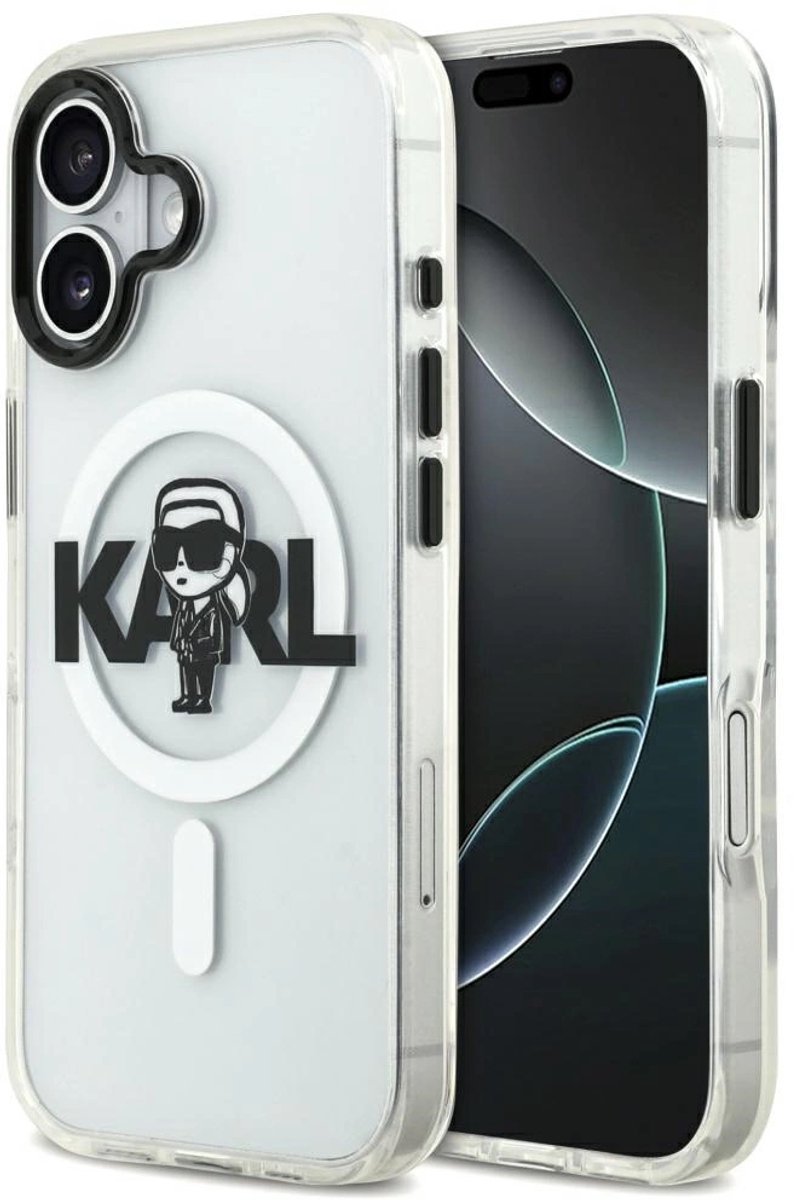 Karl Lagerfeld Iml Case Karl Sketch Logo Magsafe Voor Iphone 17 Luxury