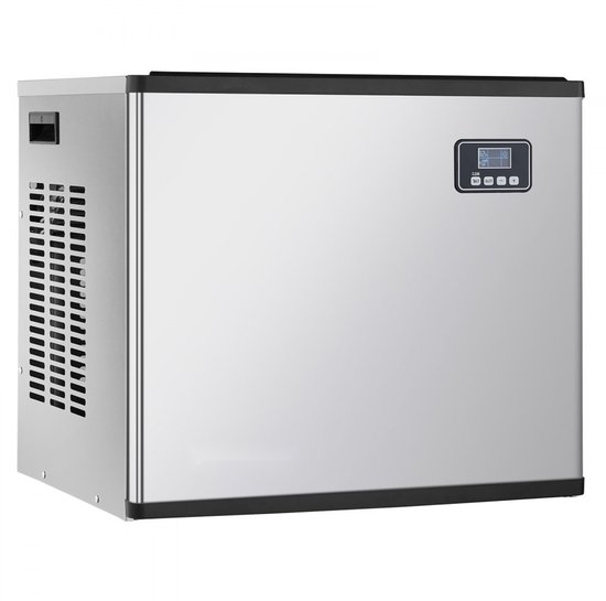 Commerciële ijsblokjesmachine - Kopunit - 181,4 kg/dag - Zelfreiniging - Getimede ijsproductie - Instelbare ijsdikte - Zonder opslagbak - RVS van Merkloos — afbeelding 2