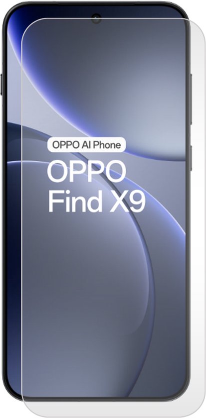 Gehard glas screenprotector voor OPPO Find X9.