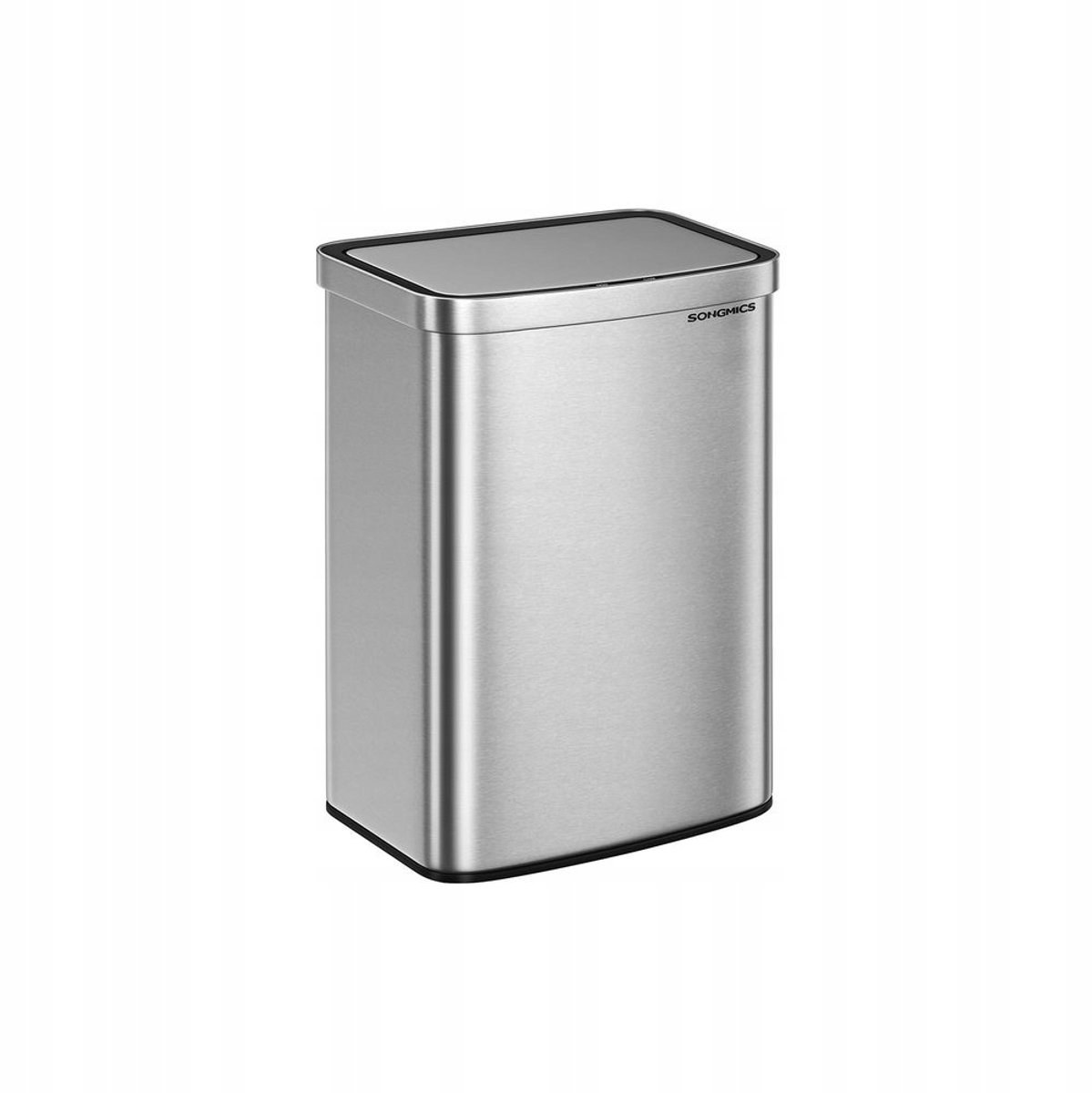 Songmics Slim 50L Sensor Afvalbak - Roestvrij Staal, Geurfilter