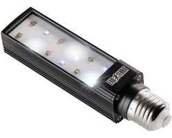 Exo Terra TerraSky UV UVB LED terrarium lamp zwart | horizontale UV-dekking | 20.000 uur