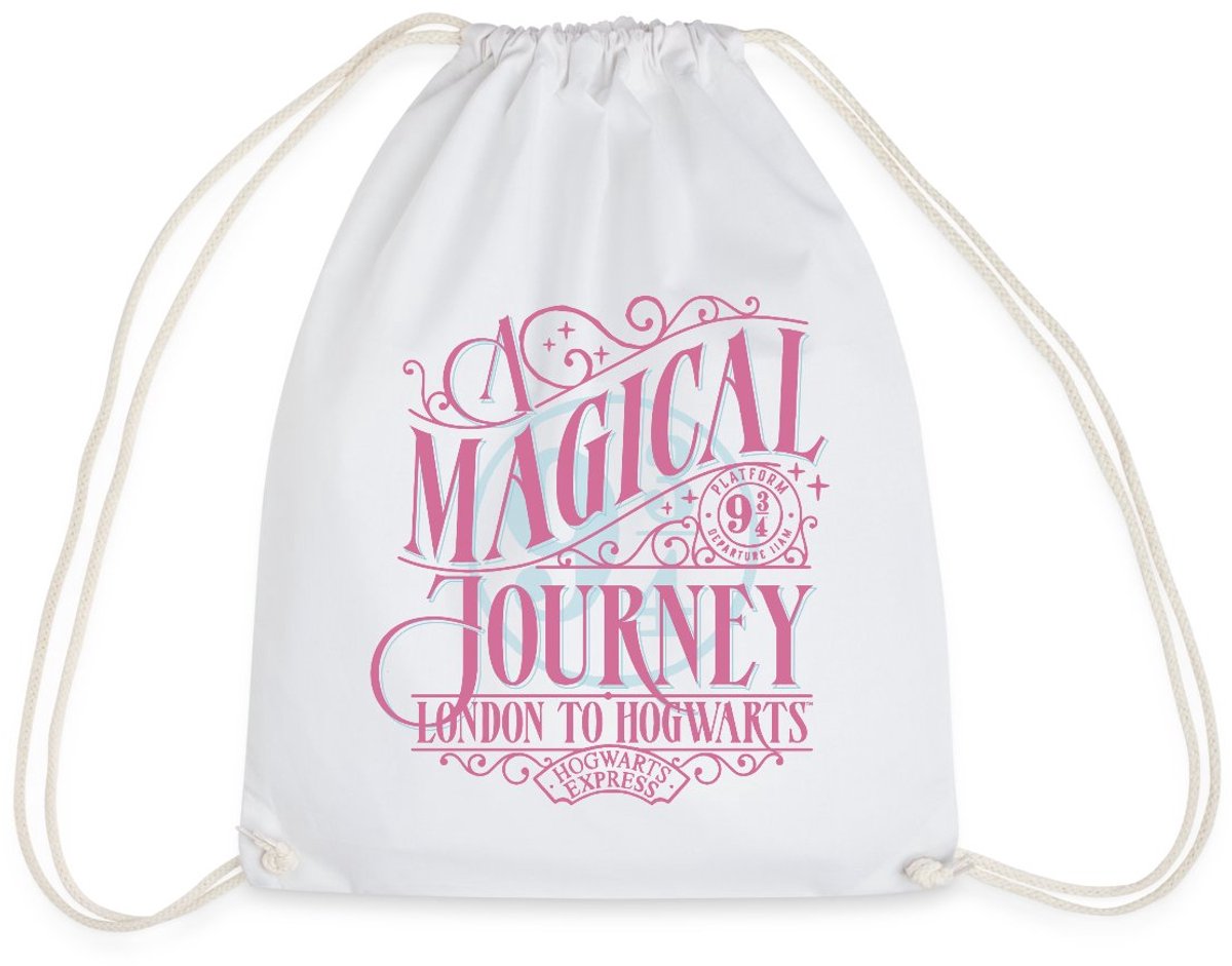 Harry Potter Perron 9 ¾ Ontwerp In Roze & Blauw Gymtas