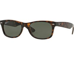 Ray-Ban RB2132 902/58 - New Wayfarer (Classic) - zonnebril - Tortoise / Groen Klassiek G-15 - Gepolariseerd - 52mm