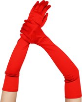 Gants longs pour femmes - gants extra longs en satin extensible - gants de fête vintage pour femmes - gants de mariée - adaptés aux mariées, mariage, opéra, thé, fête
