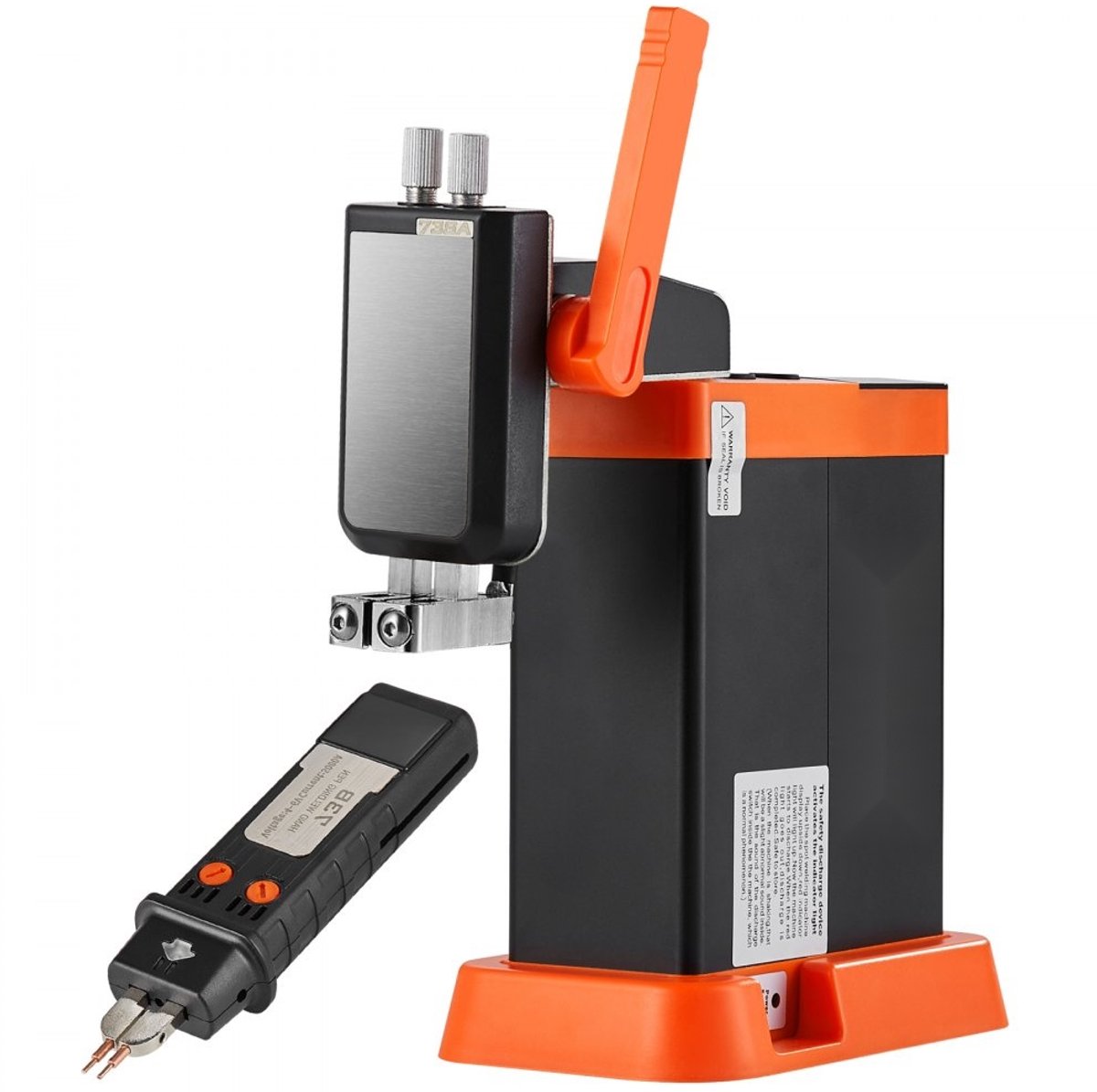 Draadloze puntlasser - Condensator puntlasapparaat - Vermogen 14,5 kW - Twee lasmodi - Voor 0,1–0,3 mm nikkelstrip - Inclusief laspen - Pulslassen - Accu-aangedreven