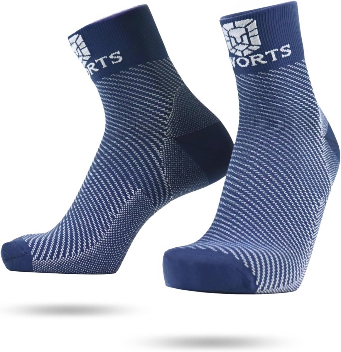 Compressiesokken voor plantaire fasciitis en hielspoor - Extra zachte loopsokken met anti-blarenbescherming