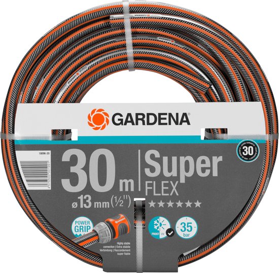 Gardena Premium SuperFlex tuinslang 30 m 13 mm PVC robuust UV-bestendig 35 bar druk