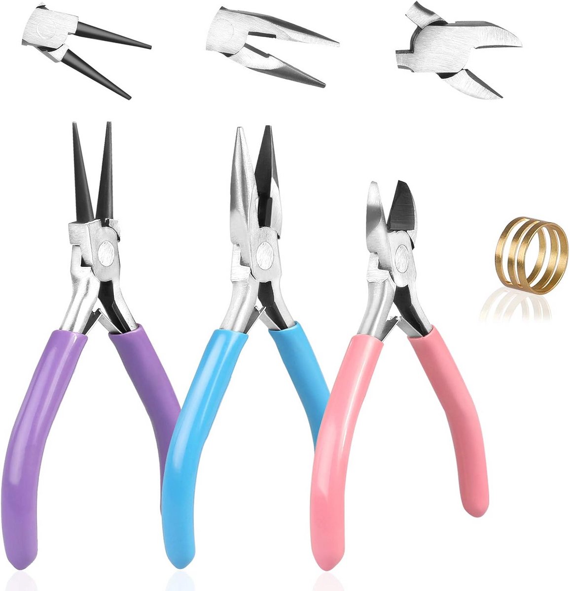 Sieradentangen Set - Gereedschap voor Sieraden Maken met Springringopener