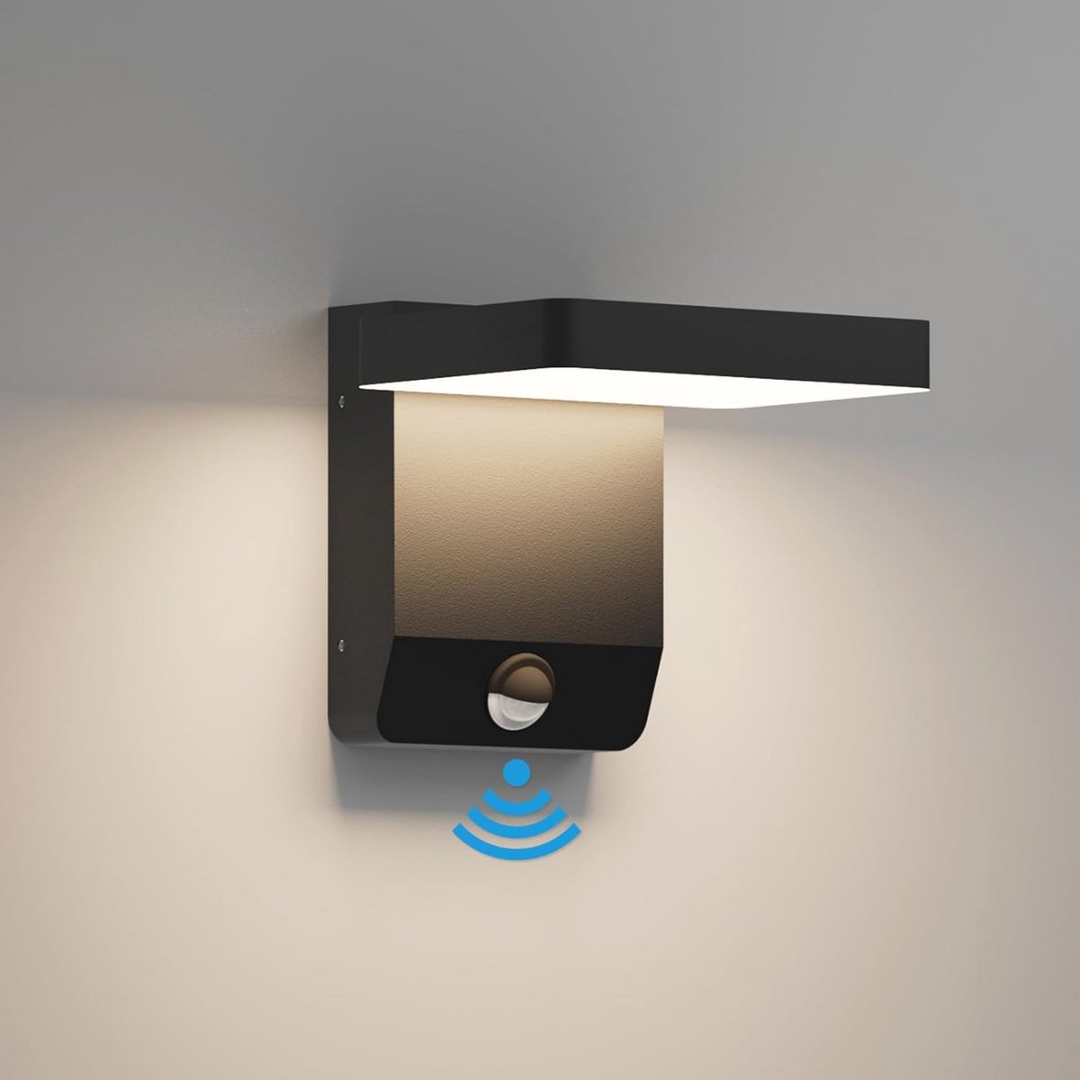 LED Buitenwandlamp met Bewegingssensor - Waterdicht en Energiebesparend Design voor Tuin, Balkon en Garage