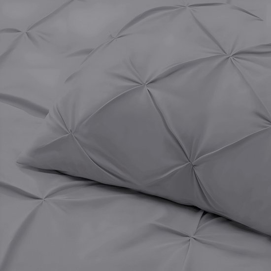 Beau Maison Dekbedovertrek Monte Carlo Antraciet 240x200/220 cm + 2 kussenslopen — afbeelding 4