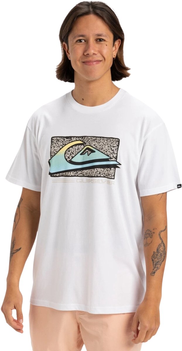 Quiksilver Retro Fade Heren T-shirt Eqyzt08058-wbb0 Kleur Wit