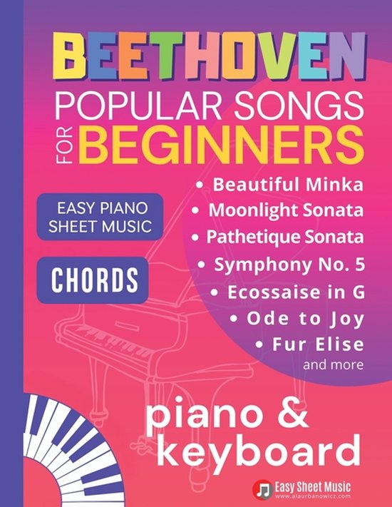 Easy Classics for Piano Beginners- Beethoven Popular Songs f ... - cover