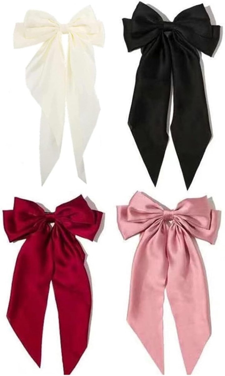 4pcs Franse Grote Strikken Haaraccessoires - Haarclips voor Vrouwen