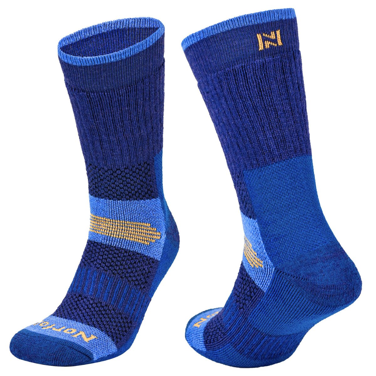 Norfolk Wandelsokken 60% Merino wol Sokken Outdoor Thermo sokken Ultieme Volledig Gedempt Thermische Outdoorsokken Wollen Sokken Warme sokken – Voyager Blauw