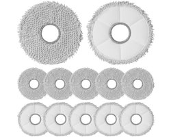 PromoHome 12x microvezel wisdoeken geschikt voor Dreame L10 Ultra/ L10S Pro/ L10S Ultra/ L10S Pro Ultra Heat/ L20 L30 L40 L50 Ultra/ X30 X40 X50 Ultra