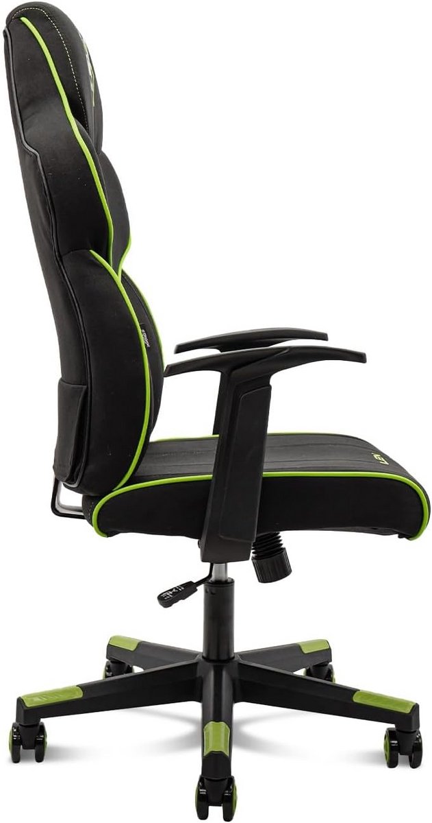 Ergonomische Gaming Stoel met Lendekussen - In Hoogte Verstelbaar - Race Design - Lichtblauw en Wit — afbeelding 5
