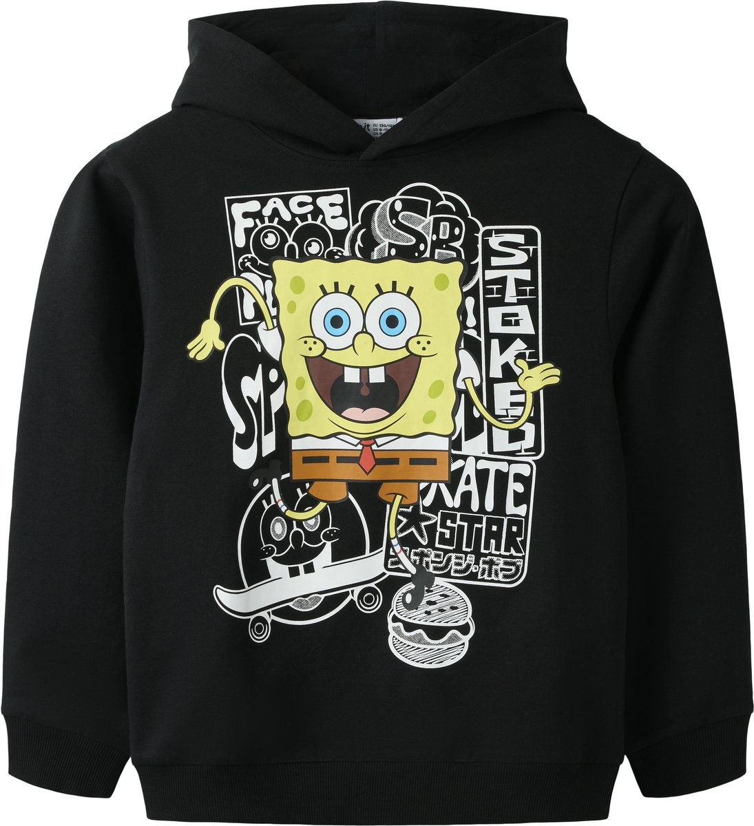 NAME IT - NKMSONNE SPONGEB NREG SWE WH BRU CPLG - Jongens - Sweaters