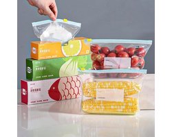 Herbruikbare Vriezerzakken - 50 Stuks - Voedselopslagzakken - 3 Maten - Keukenzak voor Groenten - Fruit - Vlees - Sandwich