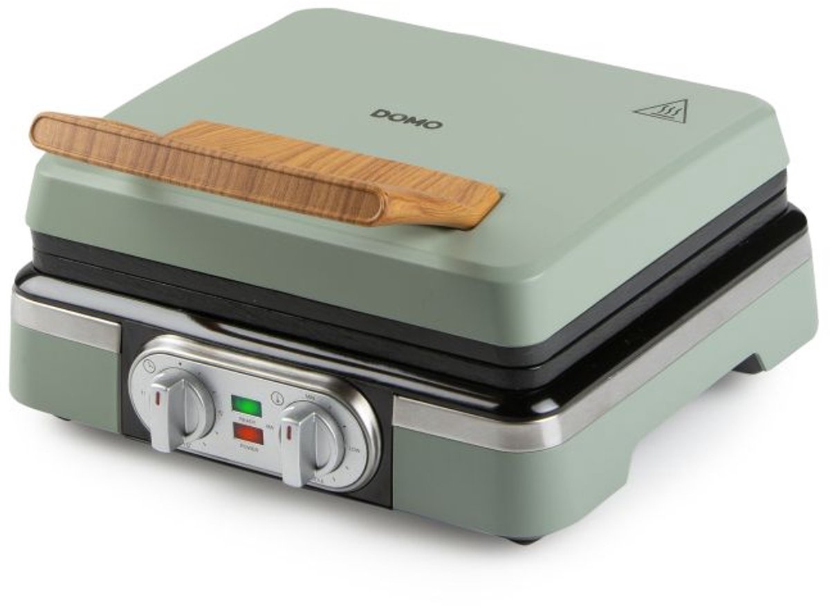 DOMO WAFFELMAKER Wafelijzer Saliegroen
