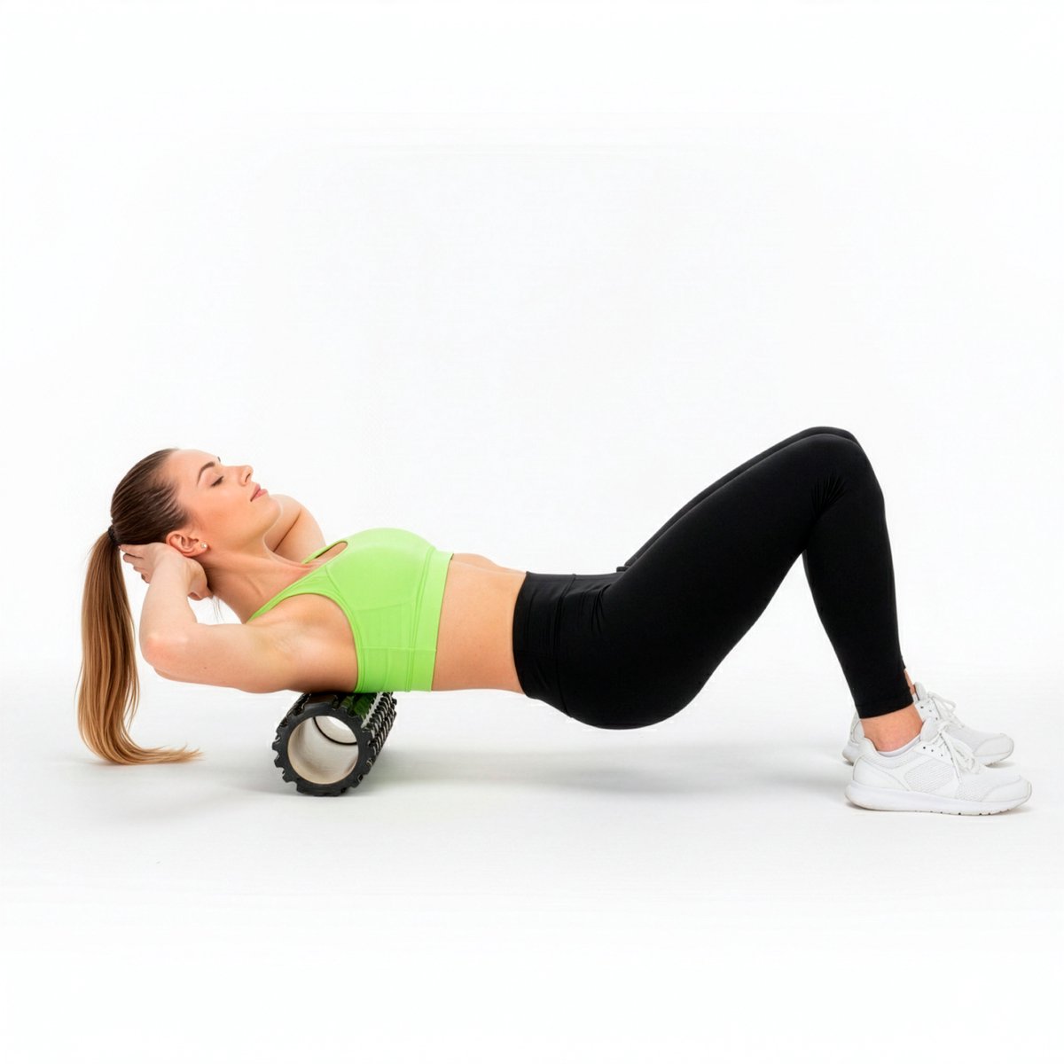 Actiget® Foam roller - Triggerpoint massage - Massage roller - 33 CM - Medium Hard - Zwart thumbnail 5