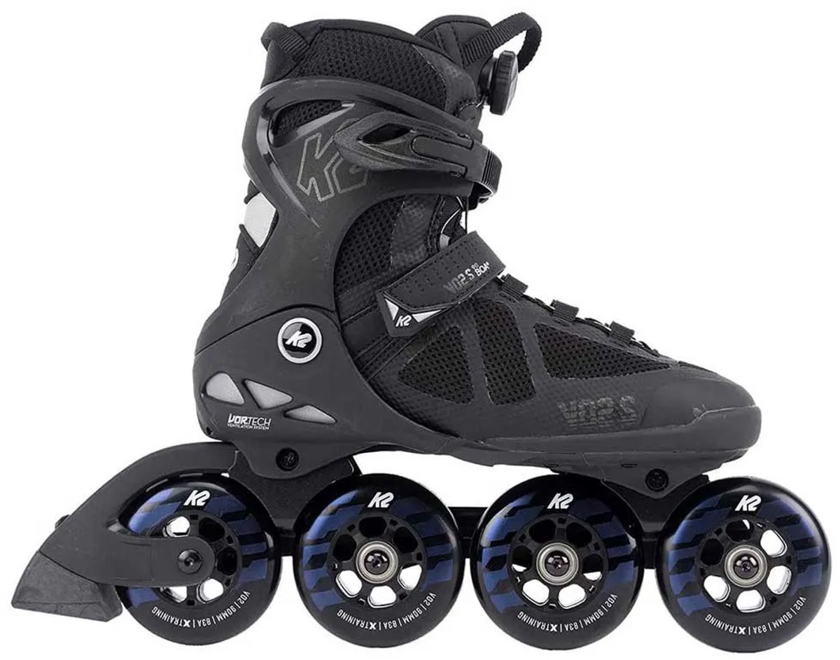 K2 Skates Vo2 S 90 Boa Inline Skates Man Zwart