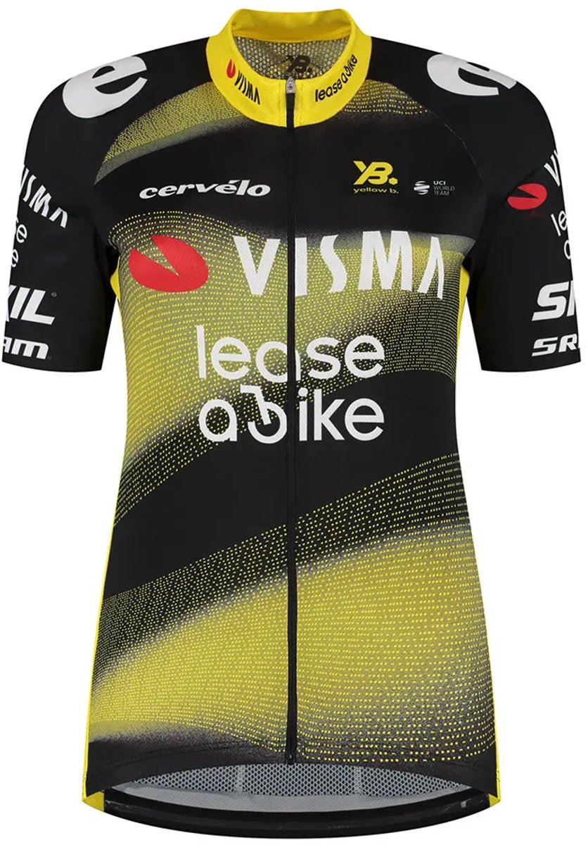 Tvl Team Visma Lease A Bike Tdf25 Replica Korte Mouw Wielertrui Groen L Vrouw