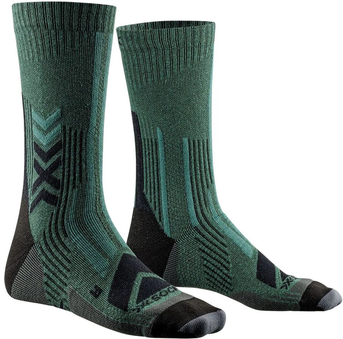 X-socks Hike Perform Merino Crew Sokken Zwart