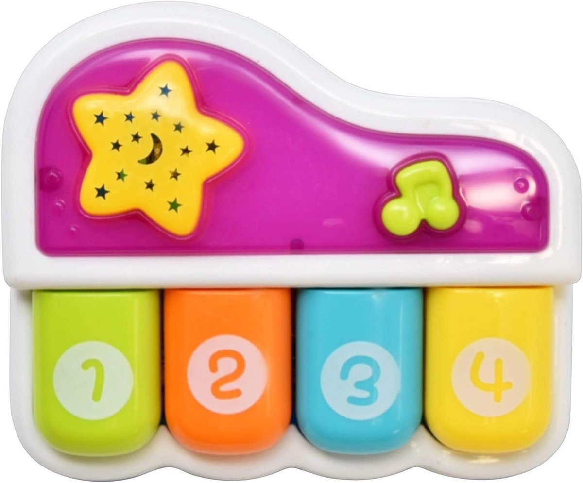 Draagbare Baby Piano – Interactief Muziekspeeltje met Slaapliedjes en Automatische Uitschakeling