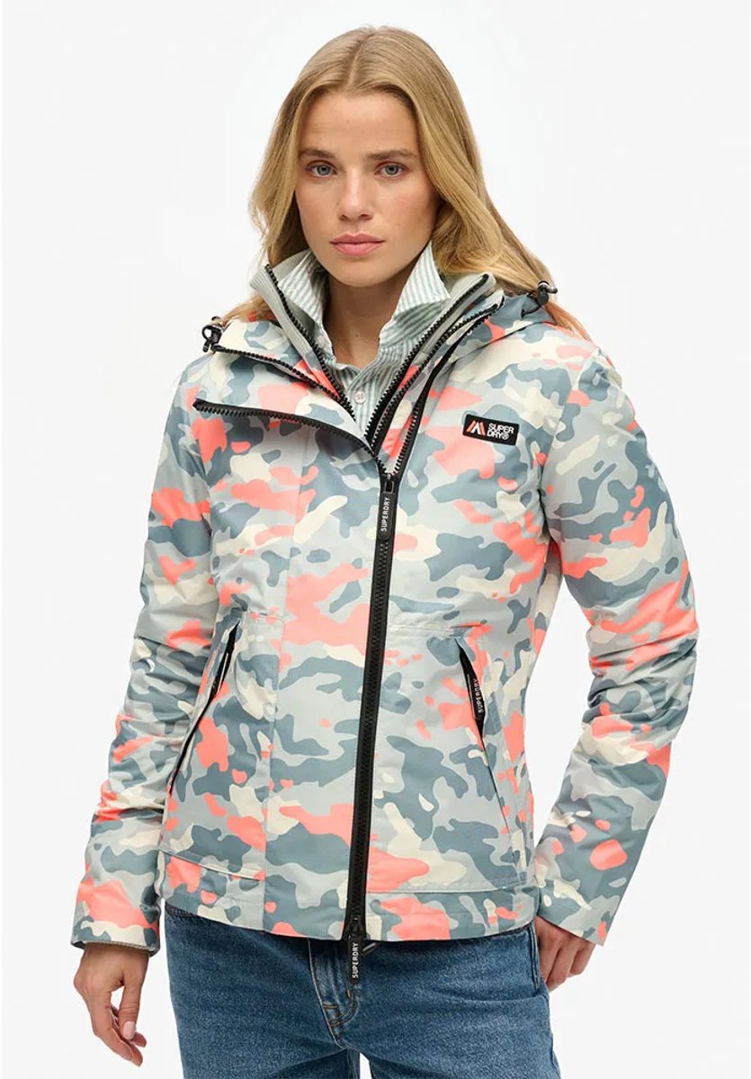 Superdry Mountain windjack met capuchon Dames Grijs