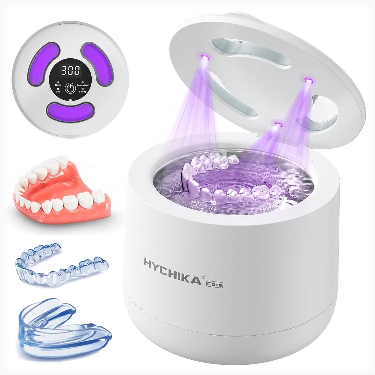 Ultrasoon Reinigingsapparaat met UV Sterilisatie - 4 Modi en 200 ml Capaciteit voor Tandreiniging, Sieraden en Meer