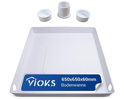 Opvangbak kunststof 65x65x6cm voor wasmachines - Wateropvang en Afvoer