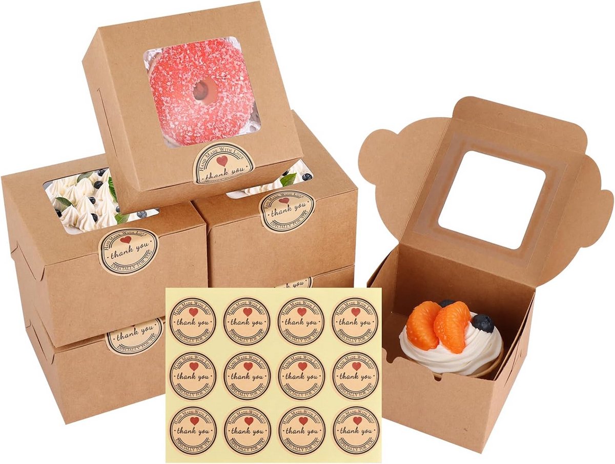 Cake Boxen voor Taartporties