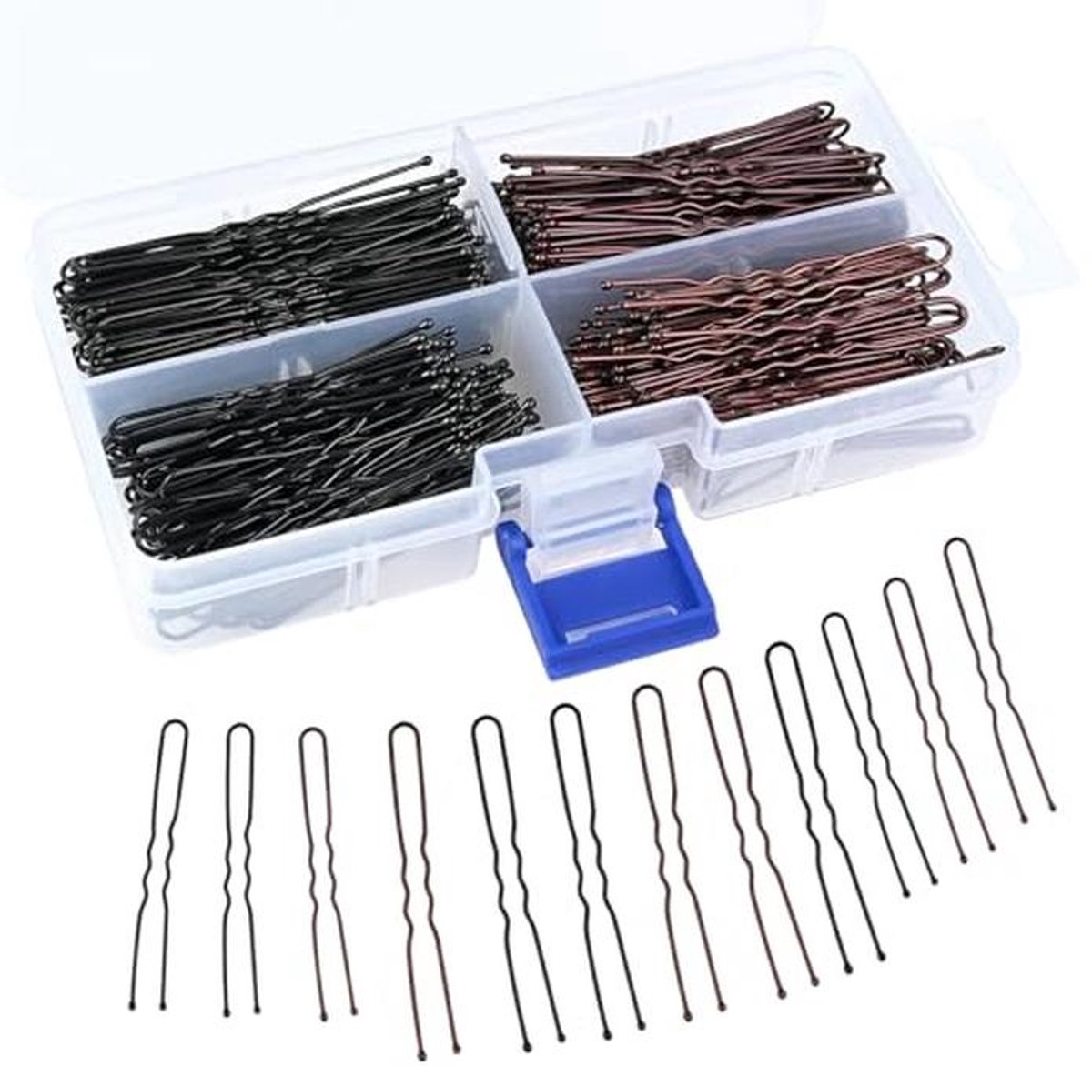 300 Haarspelden Set met Doos - Perfect voor Alle Haartypes