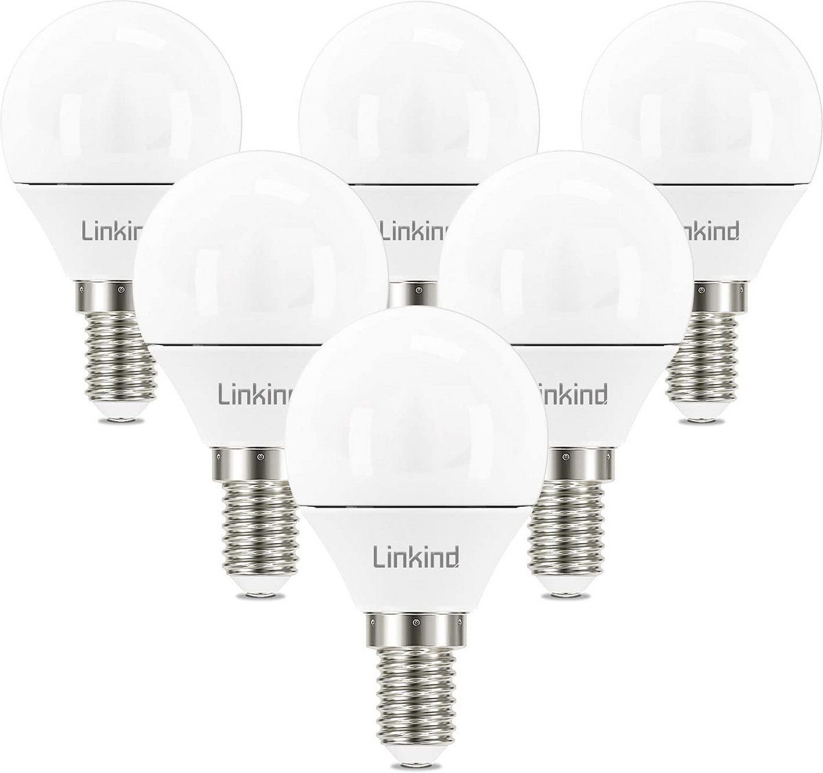 E14 LED Golf P45/G45 Lamp 4,9 W - Vervangt 40W - 500 lm - Daglichtwit - 6 Stuks